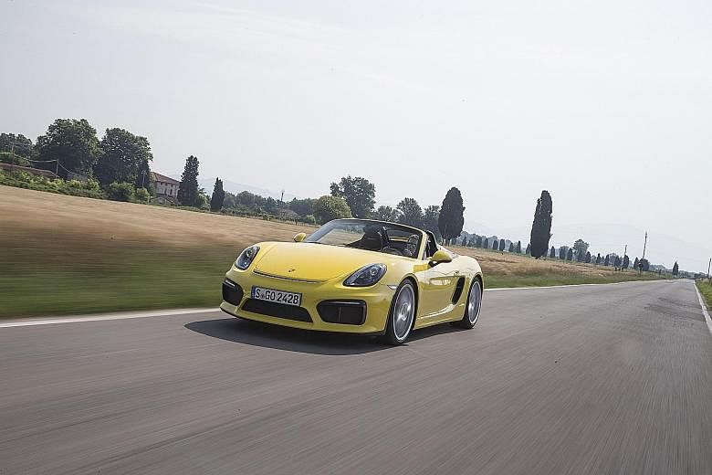 The new Porsche Boxster Spyder looks and feels like the Cayman GT4 racer but is designed more for everyday driving.