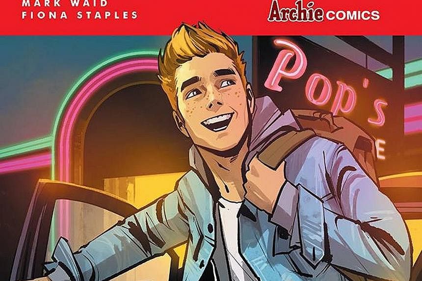 Comic artist Fiona Staple (above) teamed up with writer Mark Waid to come up with the new, hipster Archie with his chiselled jawbone, skinny jeans and Justin Bieber haircut.