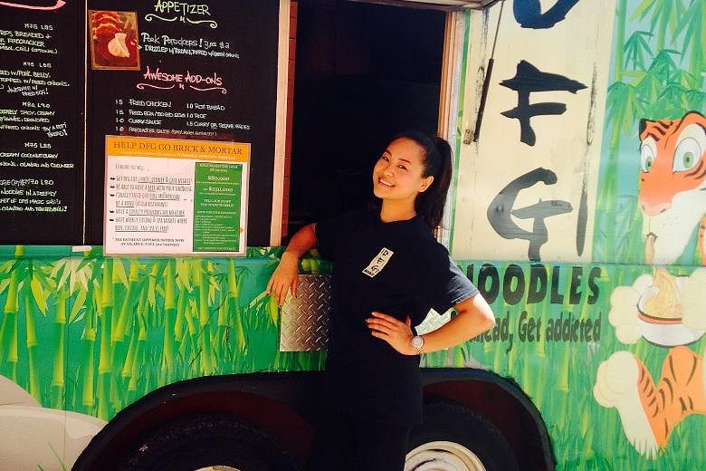 To start her business, Ms Cheryl Chin used capital sourced from a crowdfunding campaign and her own savings. She plans to expand her business by getting a second food truck or opening a restaurant.