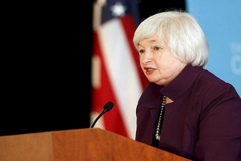 US Federal Reserve chair Janet Yellen warns that "unanticipated developments" could delay or accelerate the increase of interest rates.