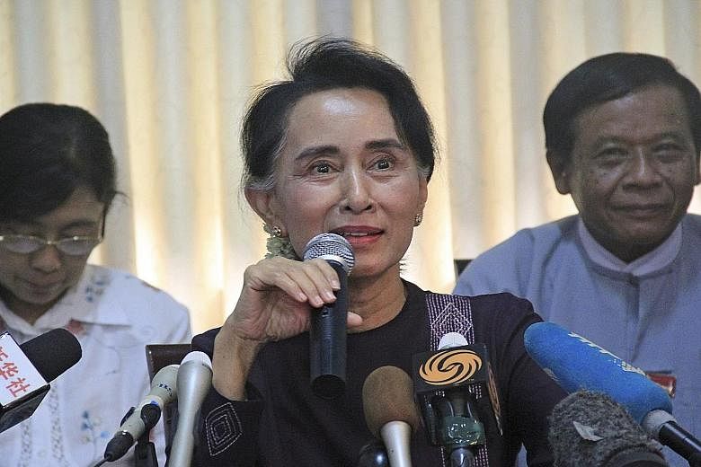 Opposition leader Aung San Suu Kyi said her National League for Democracy party will redouble efforts to change the Constitution after the polls, where 30 million voters will cast their votes.