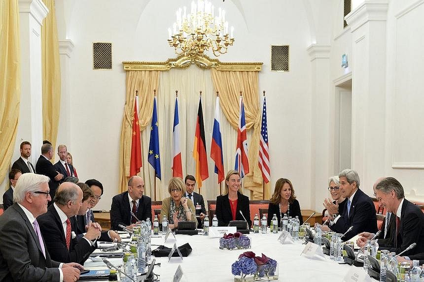 Representatives from some of the world powersat Palais Coburg in Vienna, Austria, last week, where talks between the six major powers and Iran continued.