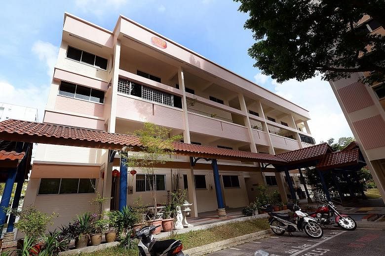 About 200 blocks, including this four-storey maisonette block at Hougang Avenue 8, did not qualify for lift upgrading.