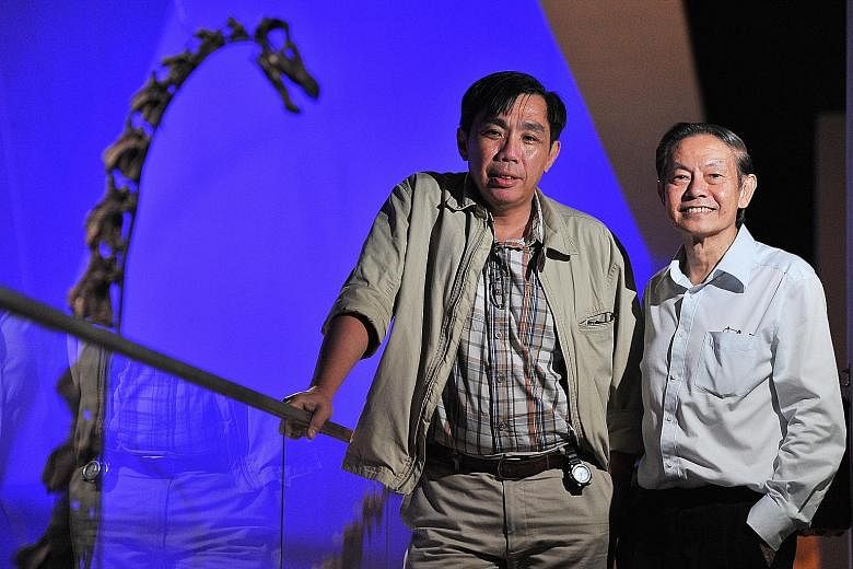 Professor Peter Ng (left) and Professor Leo Tan raised $46 million in six months in 2010 to set up the museum.