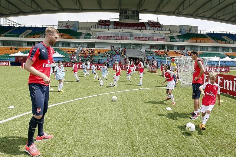 Apart from the action on the field, the Barclays Asia Trophy also included other activities like football clinics.
