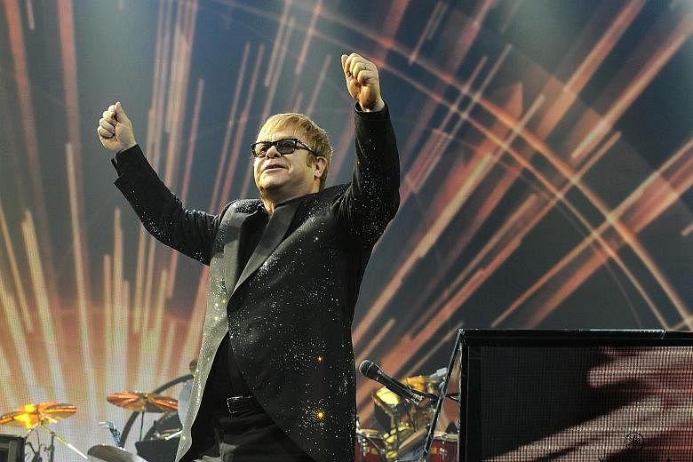 Elton John has played in Singapore six times since his first show in 1993.