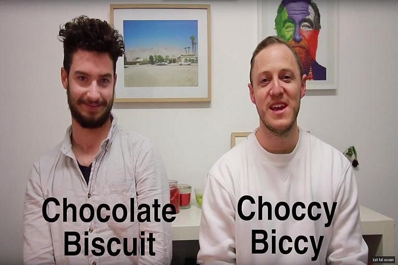 The YouTube clip, How To Speak Australian: Abbreviate Everything, features shortened simple words such as "choccy" (chocolate) and "biccy" (biscuit).