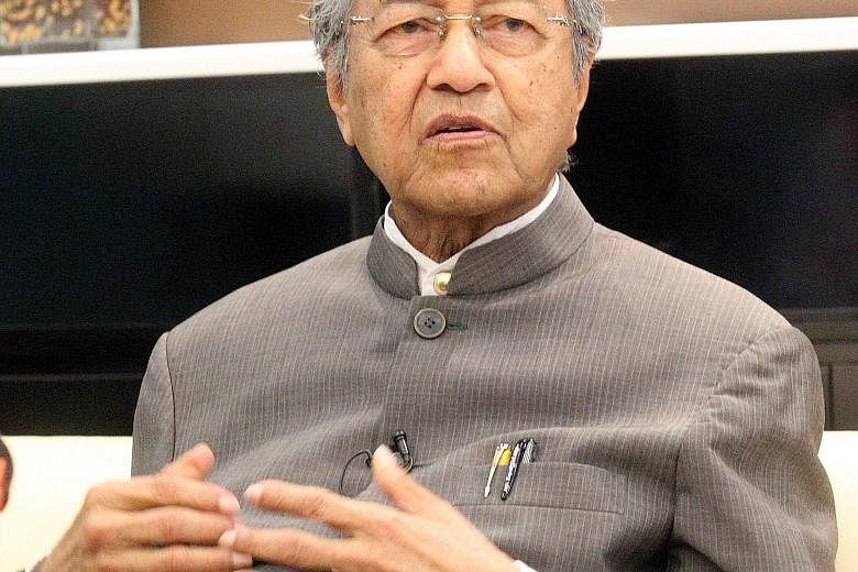 Dr Mahathir Mohamad said his call for Mr Najib Razak to step down "is known to everyone".