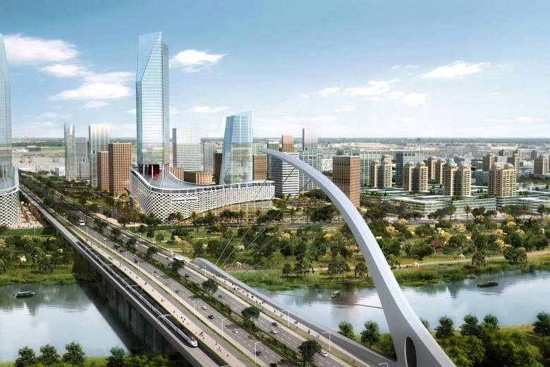 The new capital city for the southern Indian state of Andhra Pradesh, Amaravati, is being built on the banks of the Krishna River.