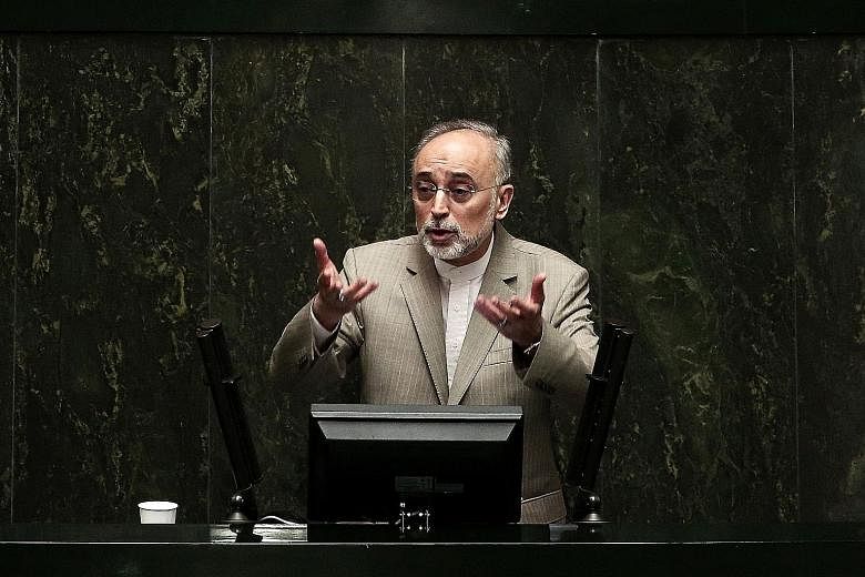Mr Ali Akbar Salehi admits that Iran's nuclear ambitions have been a massive drain on its finances.