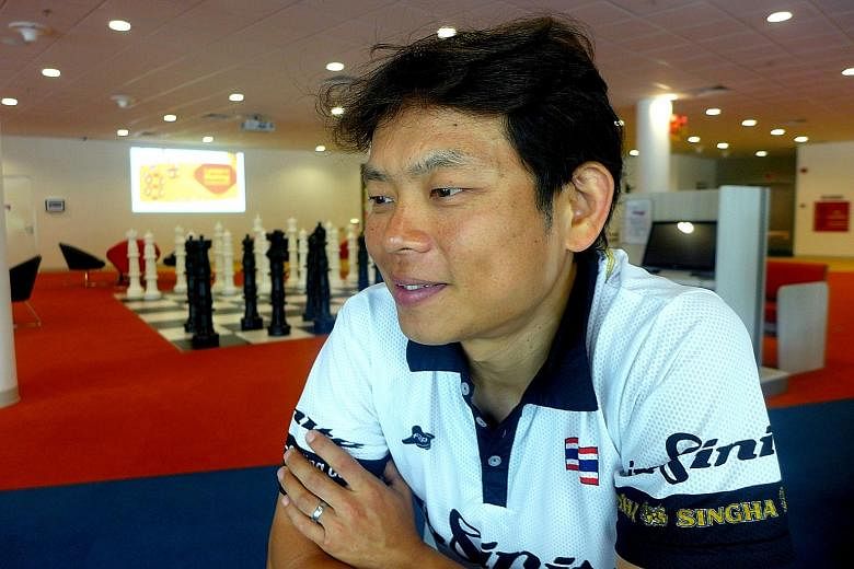 In a public apology issued yesterday, Mr Vincent Ang (above), a bronze medallist at the SEA Games, admitted punching and slapping fellow national cyclist Ang Kee Meng while on a training ride and later at a food centre.