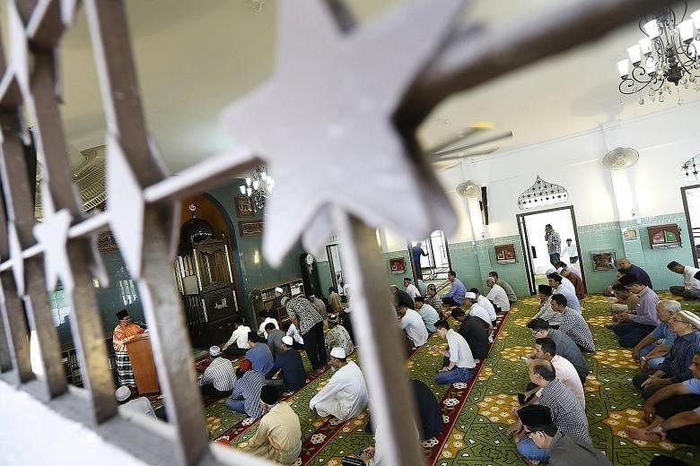 Mr Azmi Kassim, 54, has been going to the Al-Huda Mosque in Bukit Timah for as long as he can remember, and says it is the symbol of his childhood. Although Mr Azmi, who teaches Quran reading, moved to Jurong in 1999, he still returns to the mosque e