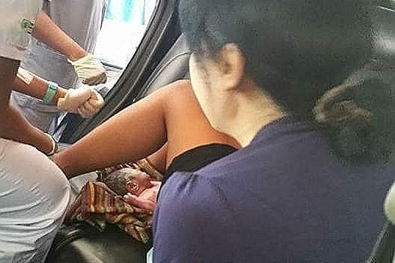 Two incidents that caught the eye of netizens: A woman giving birth in the car of the good Samaritans who gave her a lift, and a woman allegedly being abused by her daughter.