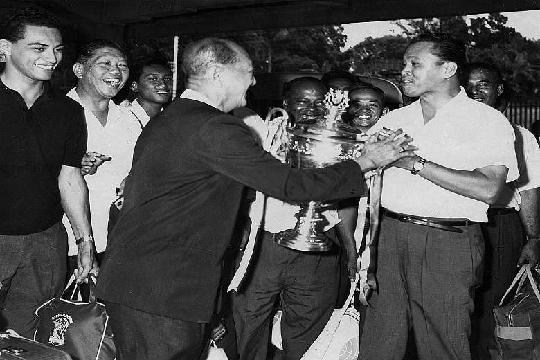 Former sports reporter Joe Dorai says Singapore was way ahead of the other state teams when its team won the Malaya Cup in 1965 (above).