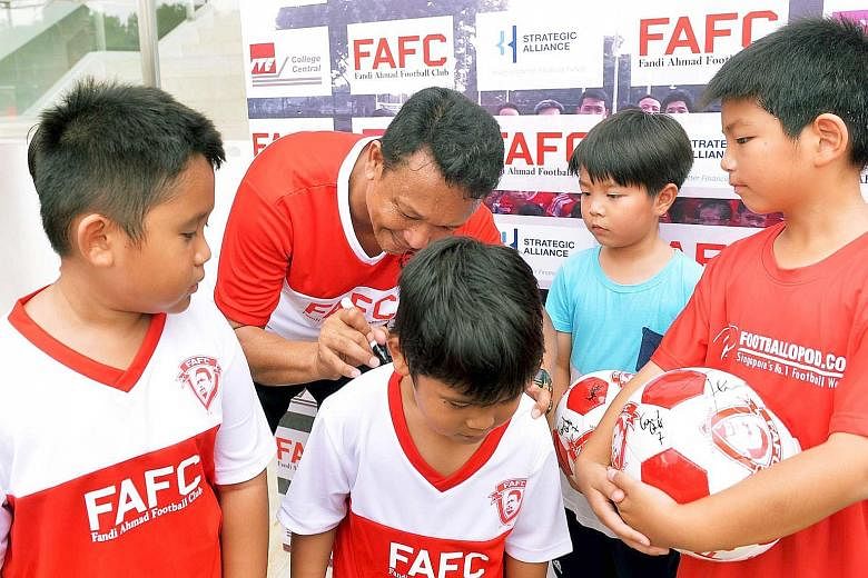 Singapore football icon Fandi Ahmad intends to coach children and teenagers from the ages of three to 18, and provide fee subsidies for those from the lower-income groups.