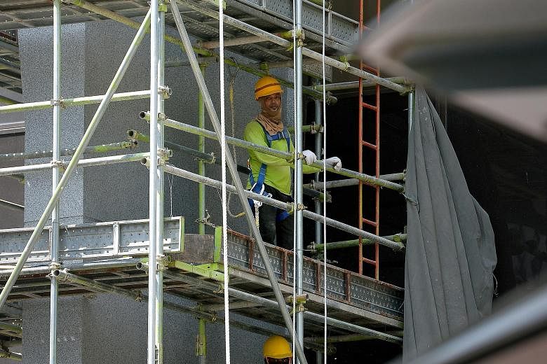 Despite stronger demand in the sector, construction firms are facing manpower and cost issues such as higher foreign-worker levies.
