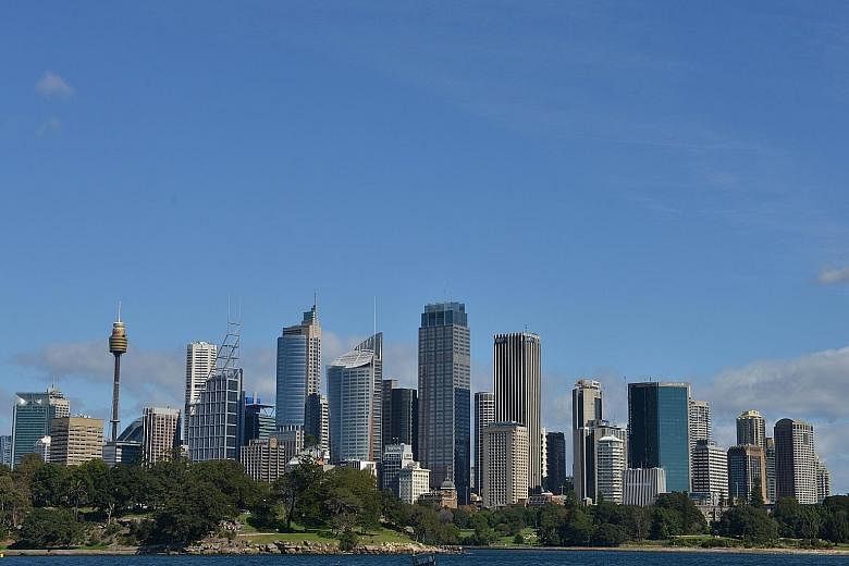 The nine office towers - in Sydney (above) and Melbourne - would make up the biggest of several offshore commercial real estate purchases by CIC in recent months.