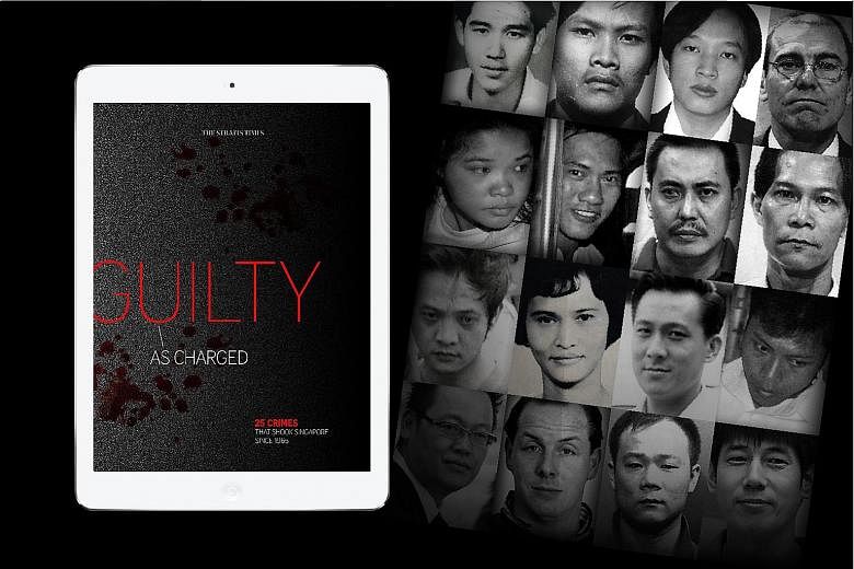 Guilty As Charged contains never-before-seen pictures from Straits Times and police archives. The crime stories span decades, from the Sunny Ang murder in 1965 to the Downtown East Gang slashings in 2010.