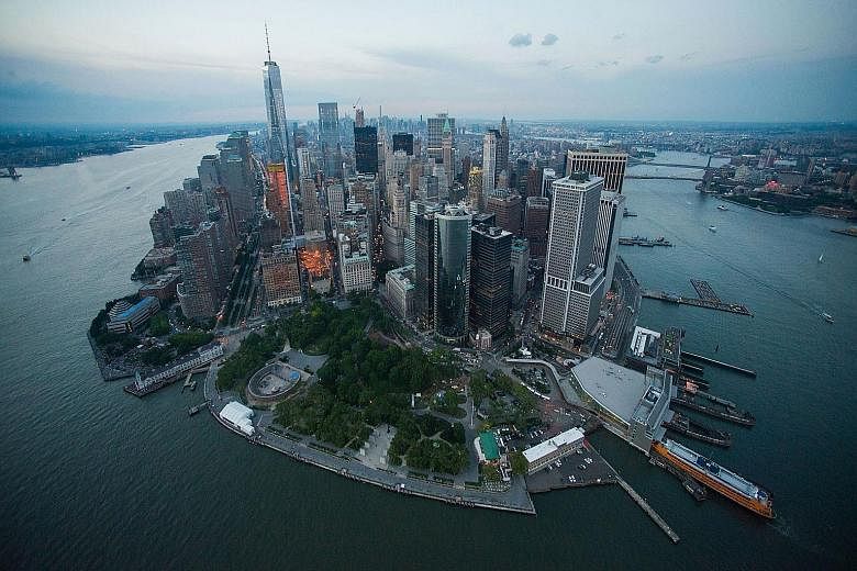 Developers can buy "air rights" for hefty prices from neighbouring, smaller buildings in New York, allowing them to build higher and afford their clients unrestricted views. But these super skinny towers, made possible by progress in technology and b