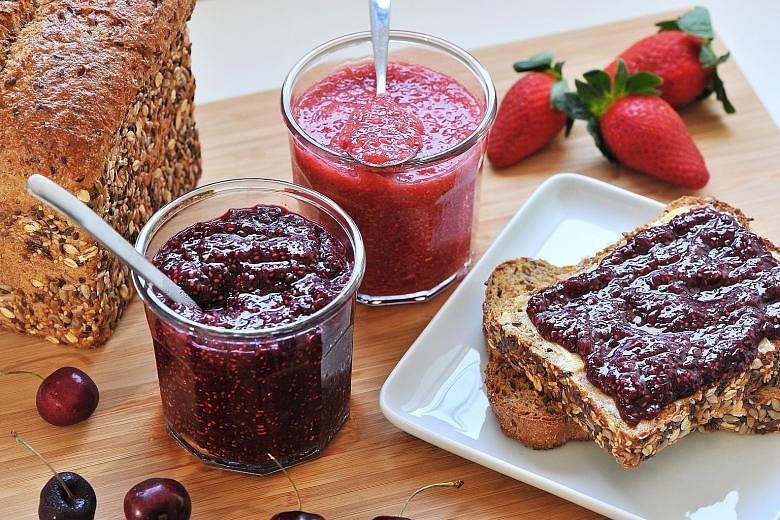 Chia seeds absorb a lot of water, making them perfect for making pudding and jam.