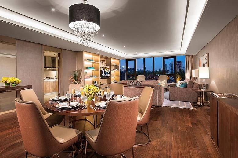A serviced apartment in the newly opened Ascott Heng Shan Shanghai. Ascott has over 14,000 apartments across 24 cities in China.