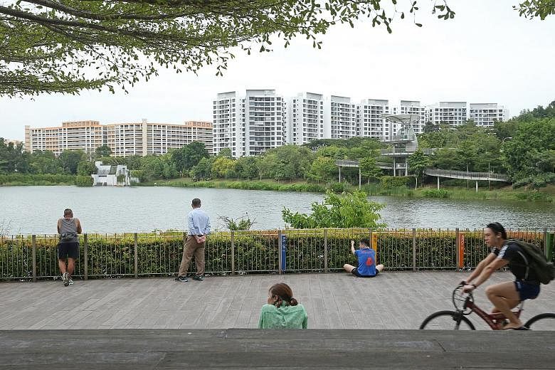 Yishun Pond is an icon of the estate, drawing residents there to stroll, exercise and take photographs.