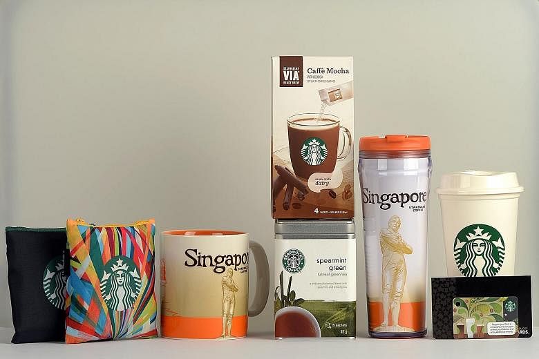 The first 170 people who register for Sept 27's The Straits Times Run at the Hub at today's SG50 Carnival at the Singapore Sports Hub will get a Starbucks goodie bag worth over $100. Besides two limited-edition Starbucks reusable tote bags, the goodi