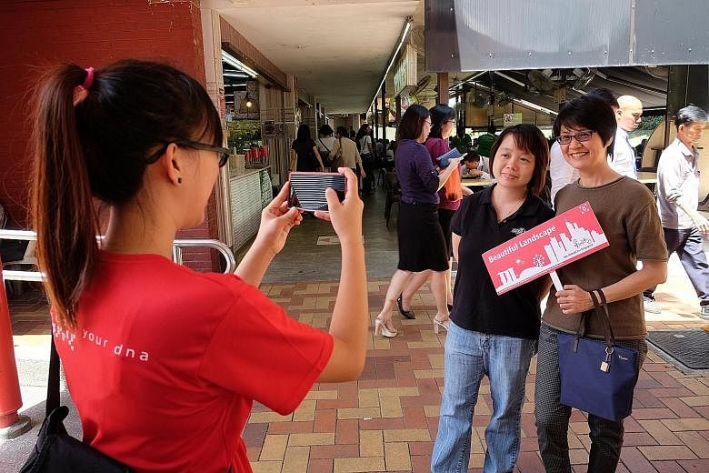 About 800 students from Ngee Ann Polytechnic's School of Life Sciences and Chemical Technology approached 50,000 strangers to get them to smile for charity. Each smile collected $1.