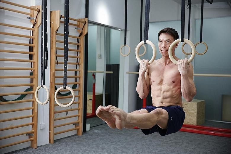 The key to improvement is consistency, says gymnastic strength training coach Daniel Chan, who makes time to exercise, even when on holiday.