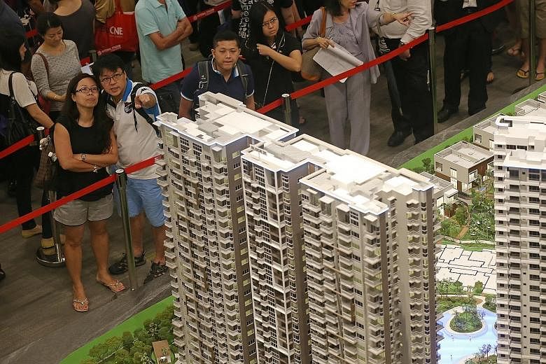 High Park Residences in Sengkang is enjoying roaring sales in recent weeks but investors in its smaller units may find it difficult to rent them out in future with many shoebox units coming onstream in 2017. ST PHOTO: SEAH KWANG PENG