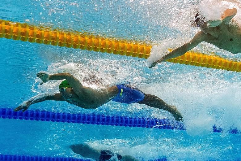 South African Chad le Clos leading the way to win 100m butterfly at the World Championships last week. Legend Michael Phelps aside, he sees Daiya Seto, Tom Shields and Ryan Lochte as contenders.