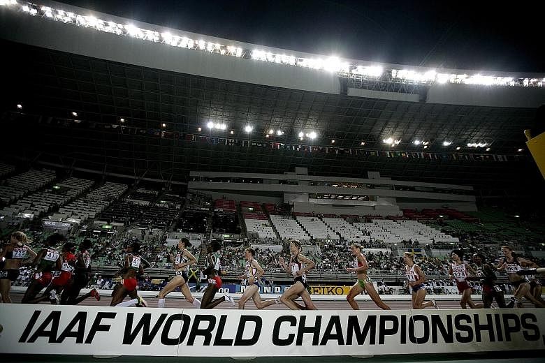 In all, 28 athletes failed 32 doping tests in re-tests of samples from the 2005 and 2007 (above) world championships.