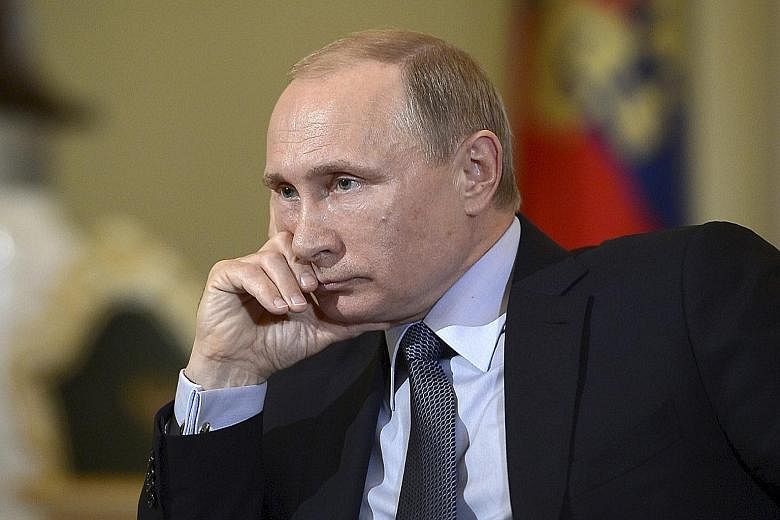 President Vladimir Putin denies that Russia is stoking the Ukraine conflict.