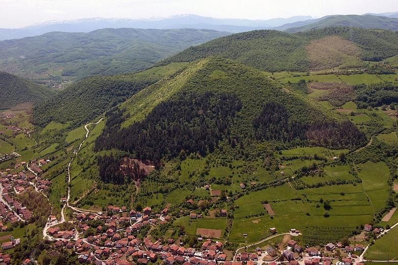 Dr Sam Osmanagich says this hill is the Bosnian Pyramid of the Sun. At 220m in height, it is taller and possibly bigger than Egypt's 147m-tall Great Pyramid. He claims he has discovered underground tunnels connecting the five pyramids in the town of 