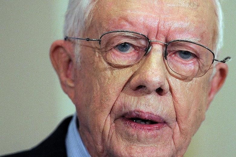 Mr Jimmy Carter, 90, who left the White House in 1981, has been among the most active figures in American public life.