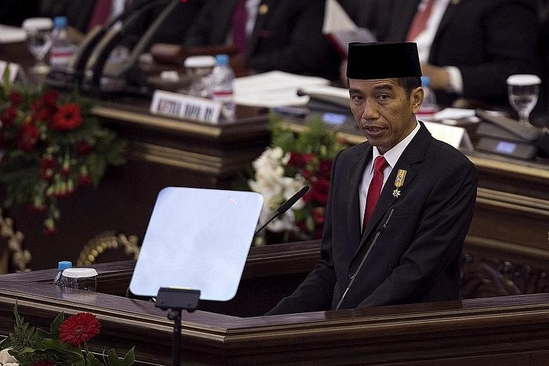Indonesian President Joko Widodo indicated he was open to more private sector involvement, including foreign investment, to accelerate the development of large-scale projects such as bridges, ports and airports.