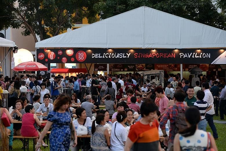 The World Street Food Congress in Singapore in April this year, where diners sampled street food from Singapore and around the world.