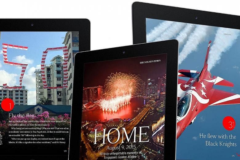 The e-book, Home: 50 Truly Unforgettable Moments Of Singapore's Golden Jubilee, captures highlights from the National Day Parade, the parties in the heartland and everything in between.