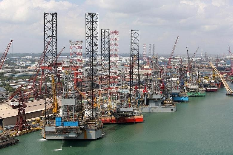 The offshore industry has responded to the oil price plunge by suspending business as usual, and the multibillion- dollar rig orders which Keppel Corp and Sembcorp Marine had been winning in recent years have dried up.