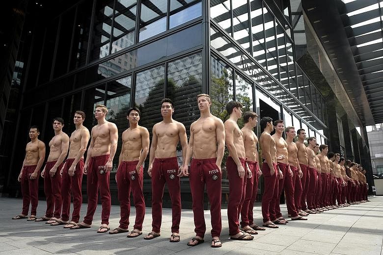 A storm of protests erupted in the months leading up to the Abercrombie & Fitch's debut in Singapore in 2011 (left). The brand's hiring policy, which had been slammed as discriminatory for putting a premium on good looks, has been revised. A spokesma