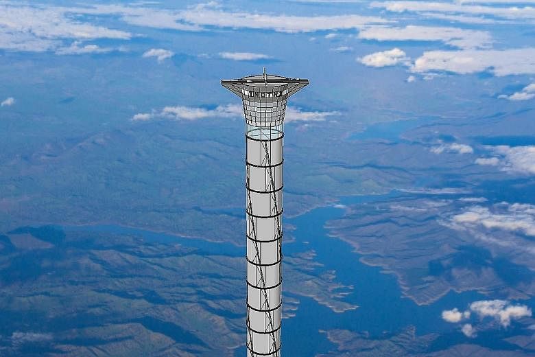 Thoth Technology has been granted a US patent for its "space elevator" and envisions building a 20km-high tower.
