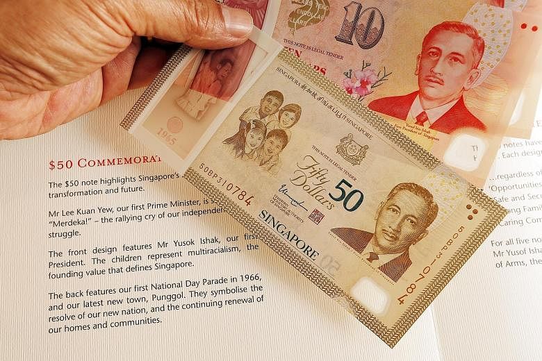 The late President Yusof Ishak's name is spelt as "Yusok" on the cover fold and booklet.