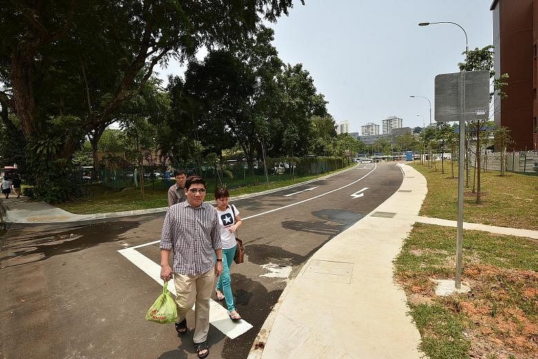 The new road, Bukit Merah Lane 4, with its 265 new parking spaces, is expected to ease traffic around Alexandra Village Food Centre. It also provides another route to Alexandra Village.