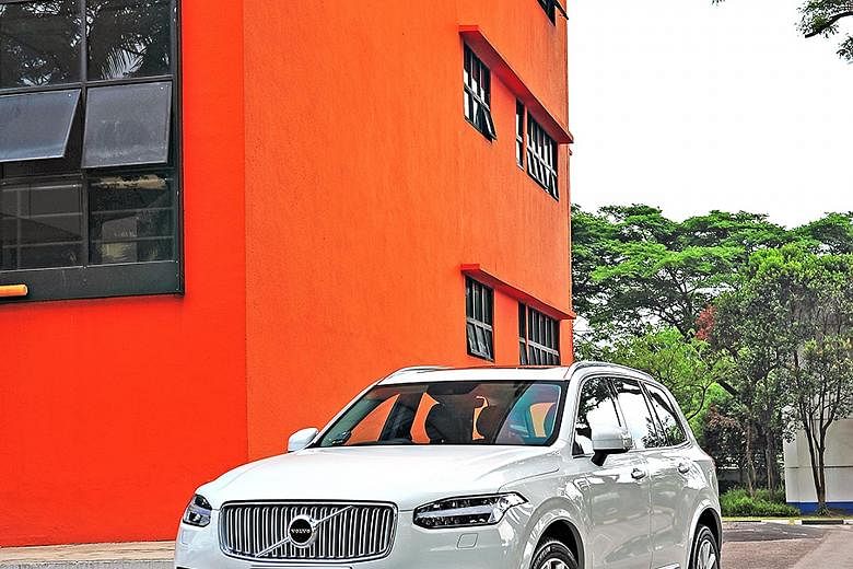 Despite its heft, the Volvo XC90 surprises with its ability to plug holes in traffic.