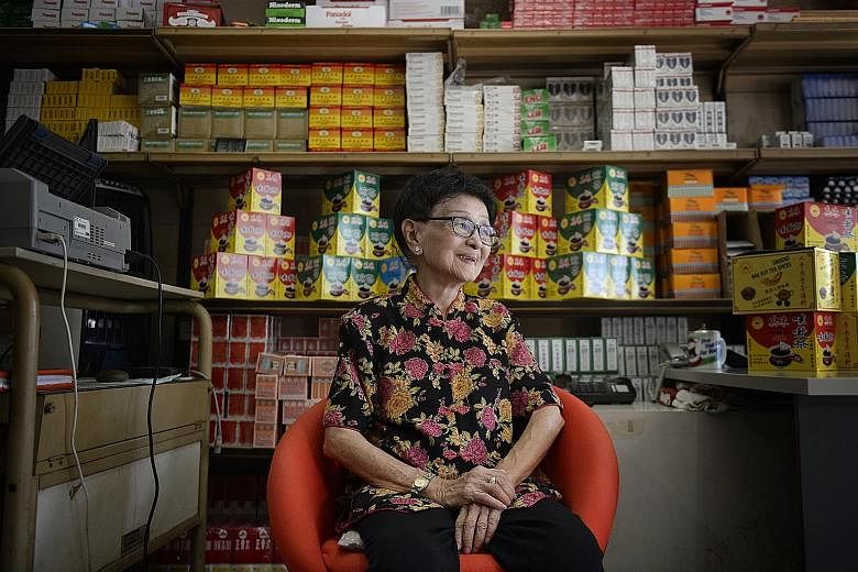 Madam Teo Buck Lang, 90, is carrying on her father's work at Sin Tong Kok.