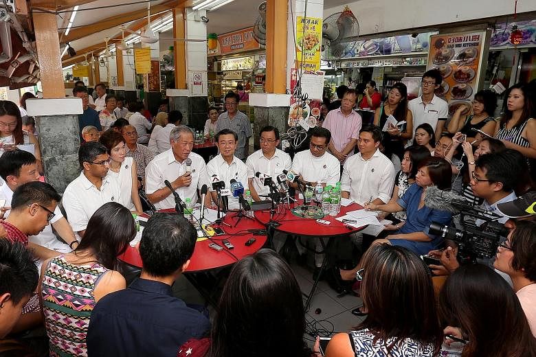 What are people in coffee shops saying? The PAP unveiled its Bishan-Toa Payoh GRC team in a coffee shop.