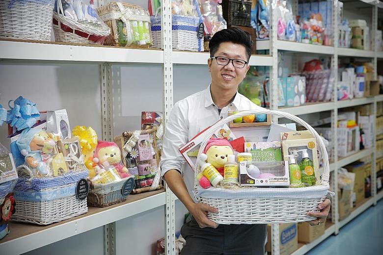 Mr Alexis Tan ploughed the profits from the sale of a commercial property into Simply Hamper, which he started last year. It works with social enterprises for handmade greeting cards and other products.