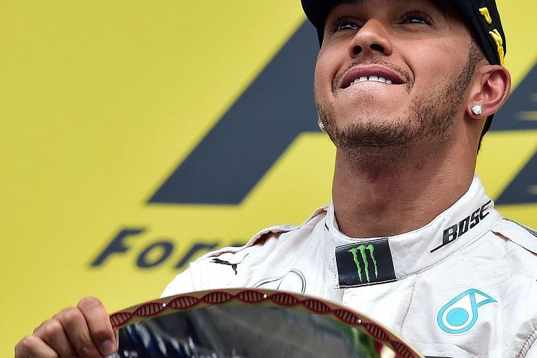 Lewis Hamilton was always in control in an easy victory at Spa.