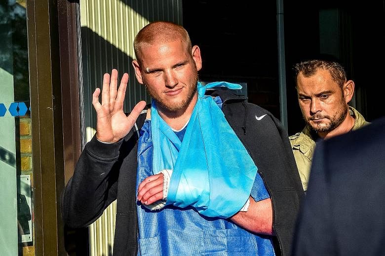 French officials are questioning Moroccan national Ayoub El Khazzani over the attack on the train last Friday. US Air Force serviceman Spencer Stone (above) was hurt while helping to overpower the gunman.
