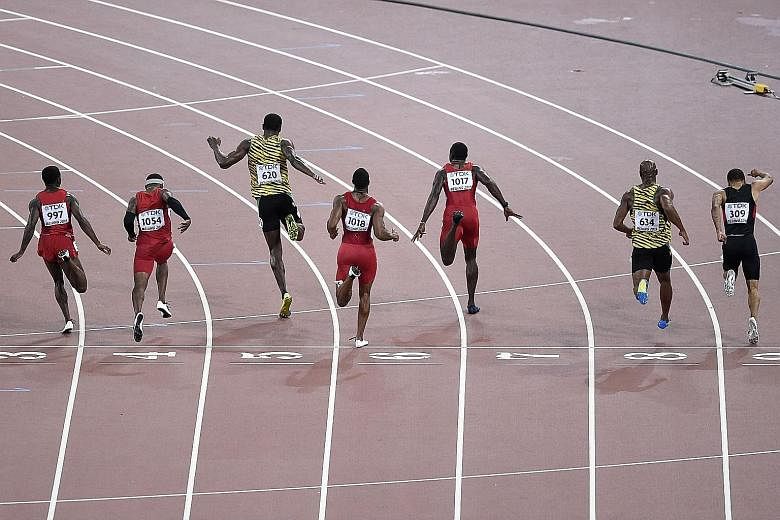 Bolt (centre) often makes a quick impression but it's enough to register in one's mind.